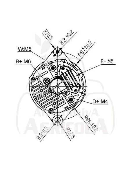 ALTERNADOR 12/14V 65A