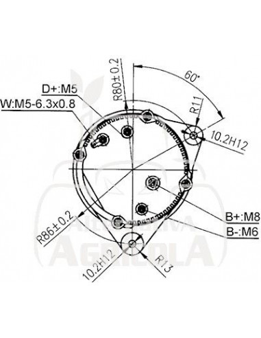 ALTERNADOR 12/14V 90A