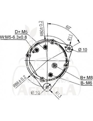 Alternador 12v / 14v 150A 87452821