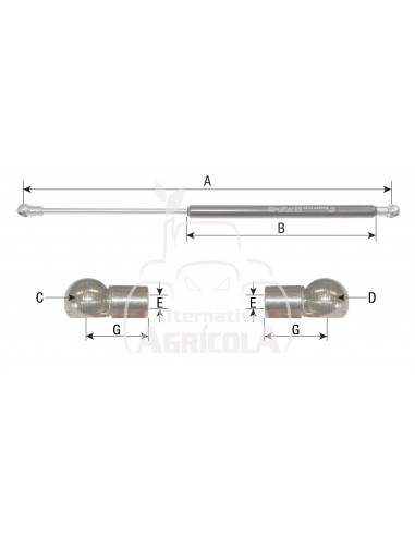 AMORTIGUADOR 260 mm
