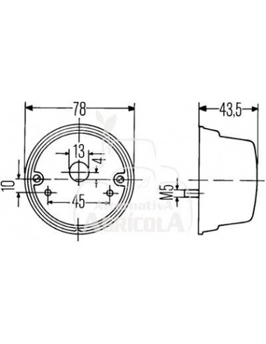 PILOTO DELANTERO Ø 78 mm