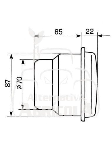 ÓPTICA DELANTERA IZQUIERDA Y DERECHA - 144 x 91 mm