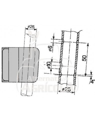 PILOTO DELANTERO COBO - DERECHO - 120 x 77 x 80 mm