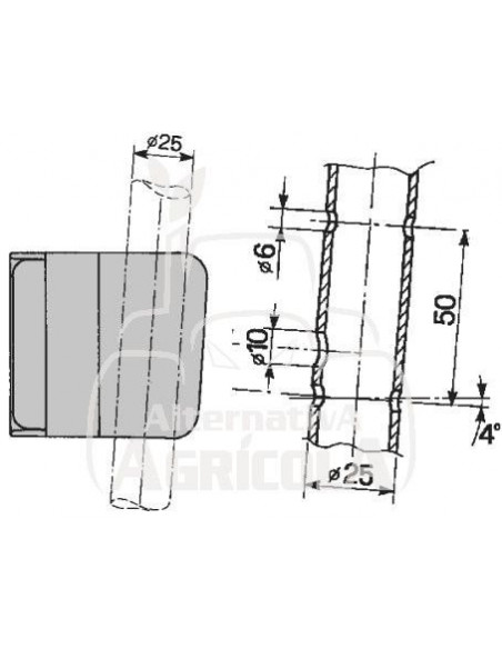 PILOTO DELANTERO COBO - DERECHO - 120 x 77 x 80 mm