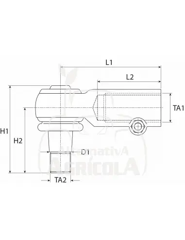 RÓTULA DE CILINDRO DE DIRECCIÓN