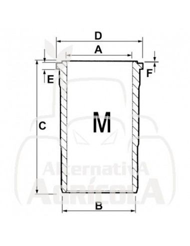 CAMISA DE CILINDRO TERMINADA Ø 100 X 108.61 MM - L 223.01 MM