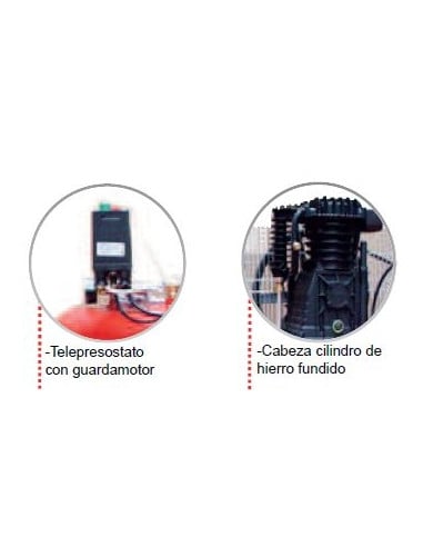 Compresor 270Litros 5.5Hp