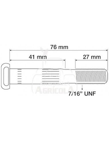 Tornillo de biela 7/16'' - UNF x 76 mm Ford E9NN6214BA