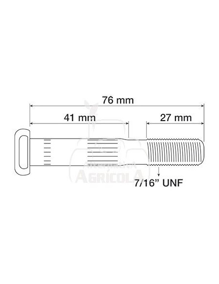 Tornillo de biela 7/16'' - UNF x 76 mm Ford E9NN6214BA