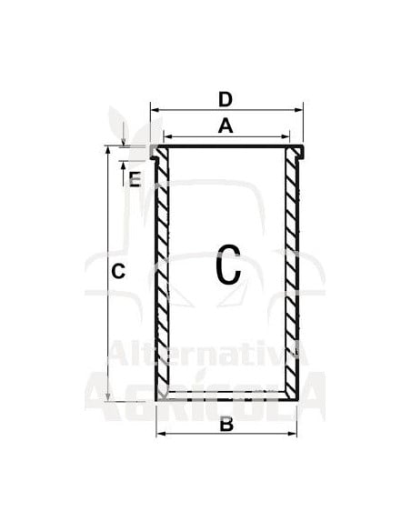CAMISA DE CILINDRO TERMINADA Ø 91.51 X 93.66 MM - L 215.75 MM