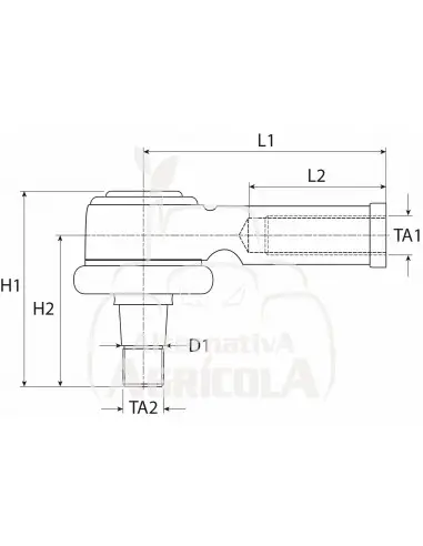 RÓTULA DE CILINDRO DE DIRECCIÓN