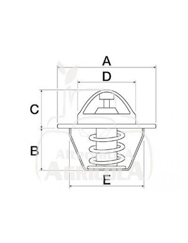 TERMOSTATO Ø 54.06 MM - ALT. 38.75 MM - 82°C