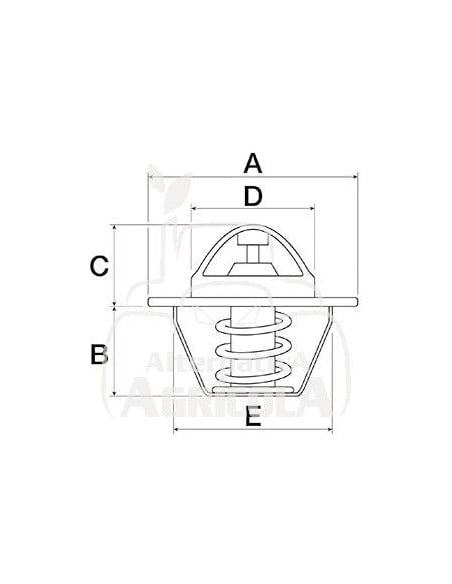 TERMOSTATO Ø 54.06 MM - ALT. 38.75 MM - 82°C