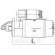 MOTOR DE ARRANQUE 12V - 2,5 KW