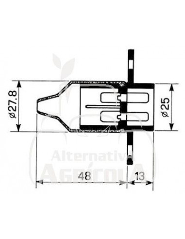 ENCHUFE DE PLÁSTICO 3 POLOS HEMBRAS - 12/24V