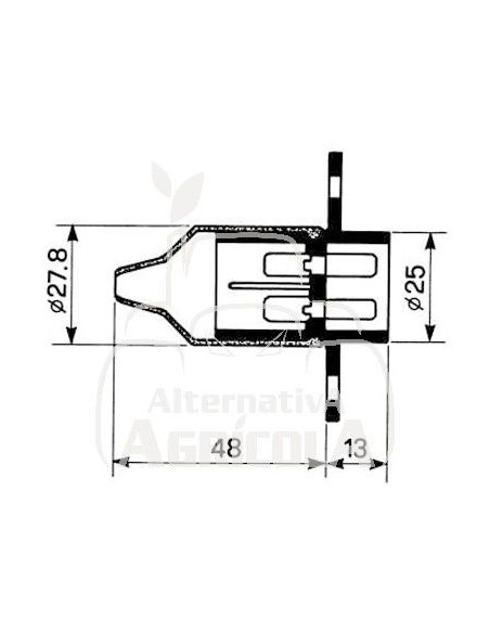 ENCHUFE DE PLÁSTICO 3 POLOS HEMBRAS - 12/24V