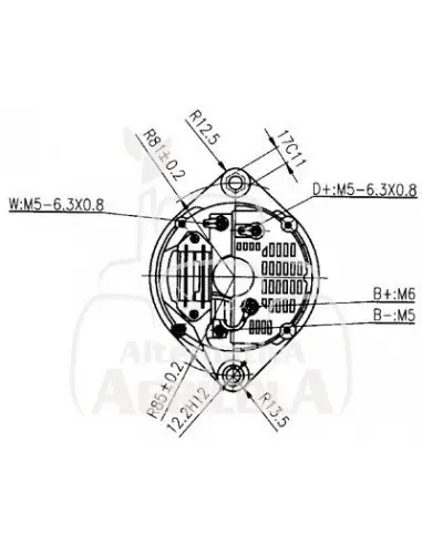 ALTERNADOR 12/14V 55A
