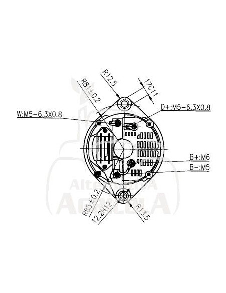 ALTERNADOR 12/14V 55A