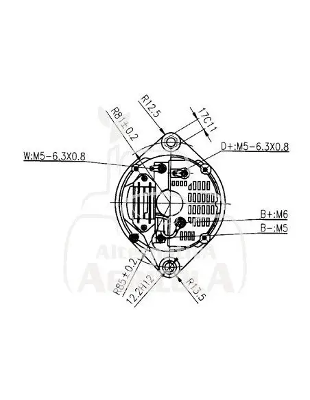 ALTERNADOR 12/14V 55A