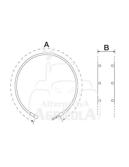 CINTA DE FRENO L 520 mm