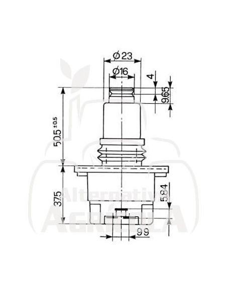 Botón interruptor de la válvula de control doble 83958354