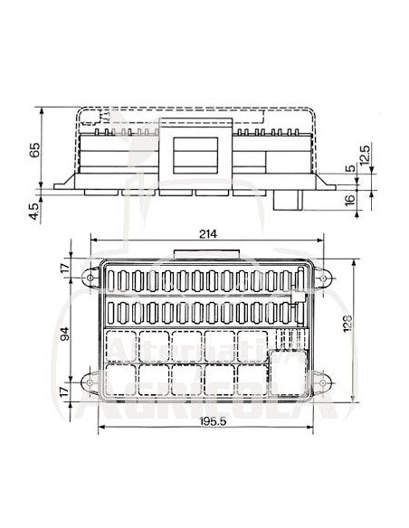 Caja para fusibles de clavija - 26x mini clavijas planas 5164213