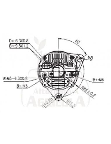 ALTERNADOR 12/14V 70A