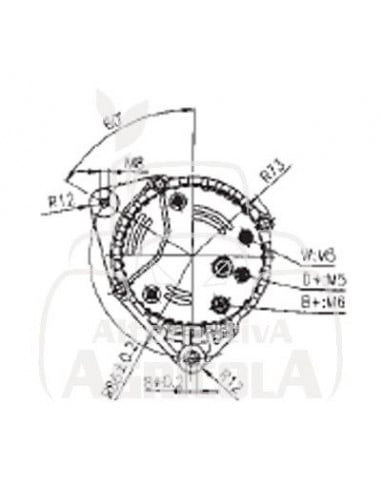 ALTERNADOR 12V/14V 120A