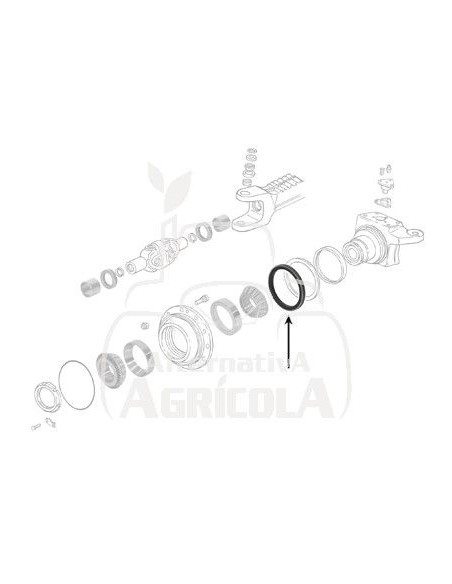 Retén Ø 168 x 198 x 16,5 mm 9361048