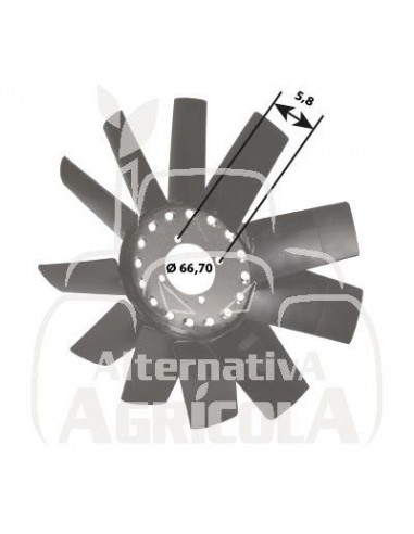 ASPAS DE VENTILADOR 11 ASPAS