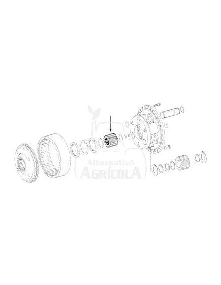 Piñón / engranaje planetario 3230265R1