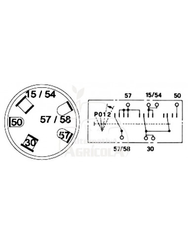 INTERRUPTOR DE ARRANQUE 3 POSICIONES