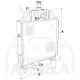 Radiador de Agua Tractores Case serie JX y New Holland TD5000