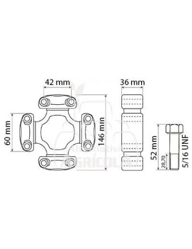 Cruceta Case-IH, New Holland 84355365
