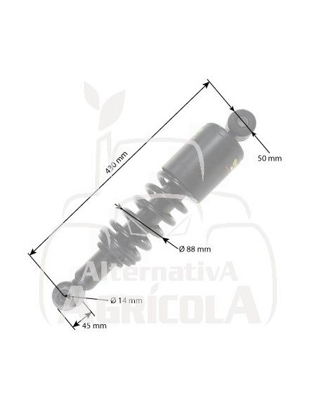AMORTIGUADOR TRASERO DE CABINA