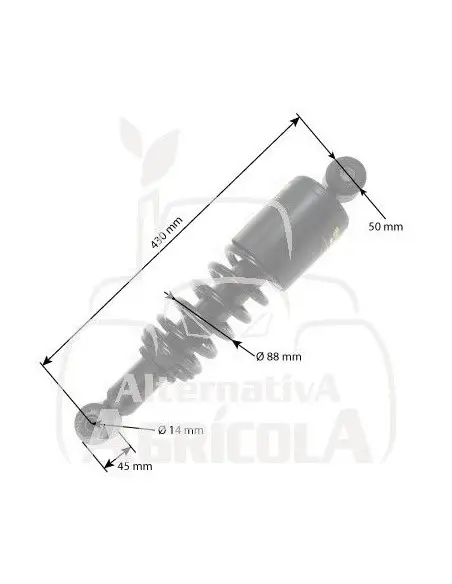 AMORTIGUADOR TRASERO DE CABINA