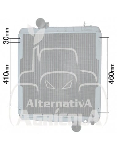 Radiador de Agua para Tractores John Deere Series 6000, 6005, 6010 y 8000