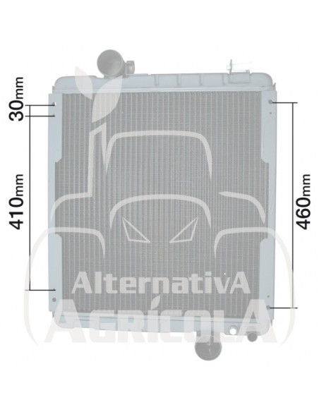 Radiador de Agua para Tractores John Deere Series 6000, 6005, 6010 y 8000