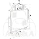 Radiador para Tractores John Deere serie 20, 30 y 35 de 3 Cilindros sin Enfriador (ver modelos)