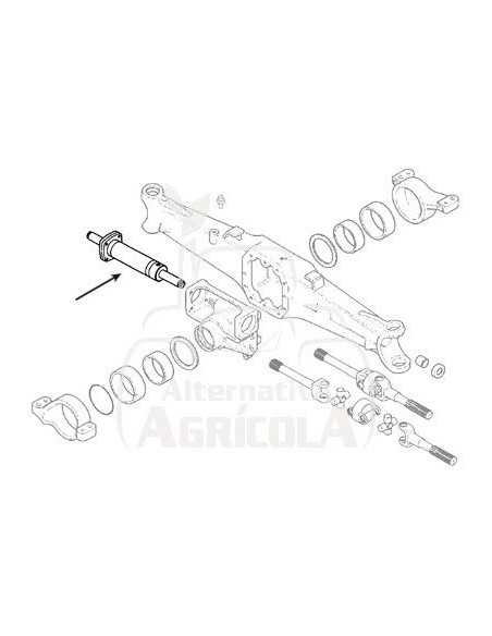 Cilindro de dirección Case-IH, New Holland 83957755