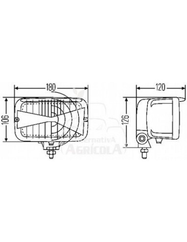 FARO DE TRABAJO 180 x 106 mm