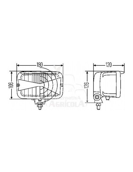 FARO DE TRABAJO 180 x 106 mm