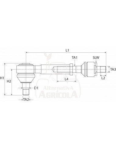RÓTULA DE DIRECCIÓN + RÓTULA AXIAL IZQUIERDA
