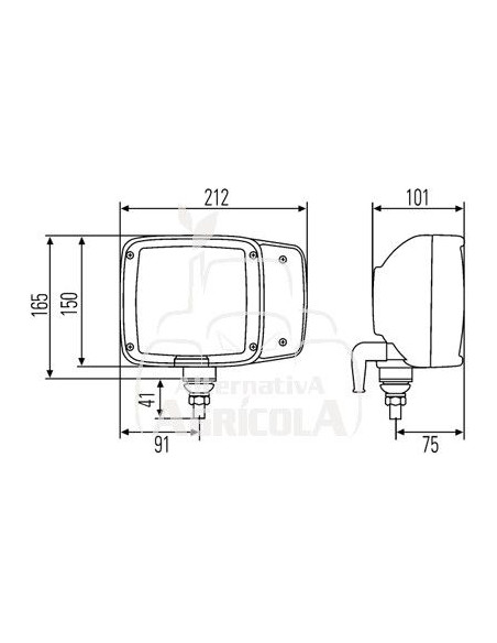 FARO DE COMBINACIÓN DELANTERO IZQUIERDO - 120 x 120 mm