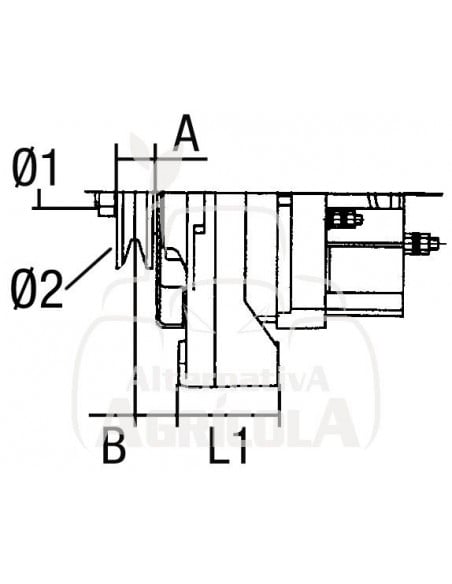ALTERNADOR 12V/14V 120A