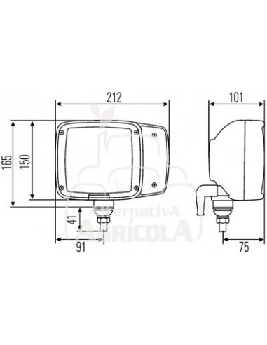 FARO DE COMBINACIÓN DELANTERO DERECHO - 120 x 120 mm