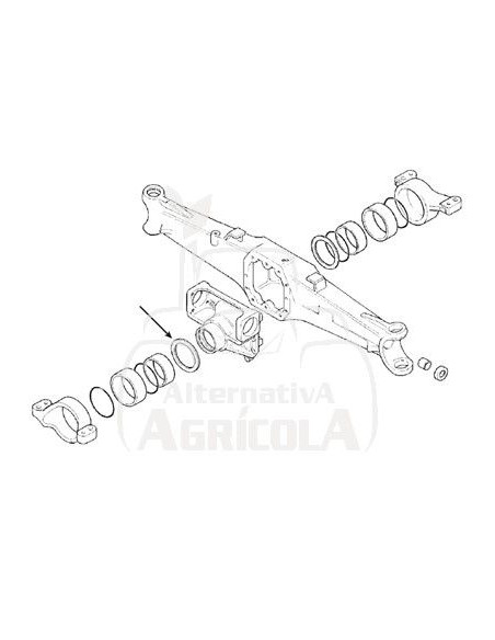 ARANDELA DE EMPUJE Ø 105.5 X 145 X 5 MM