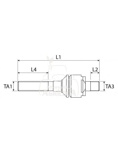 RÓTULA AXIAL M24 X 1.5 DERECHA - M26 X 1.5 DERECHA