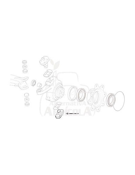 PIVOTE DE GIRO SUPERIOR Ø 35 - 45 mm