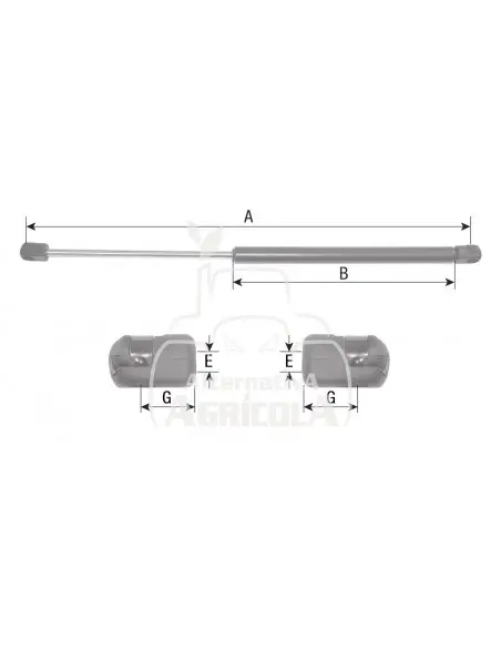 AMORTIGUADOR DE GAS 500 mm